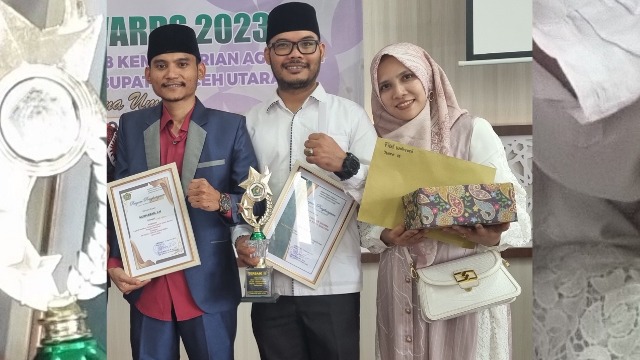 KUA Paya Bakong Raih Juara III Lomba Video Kreatif Layanan Pada Apresiasi Kakankemenag Aceh Utara Award