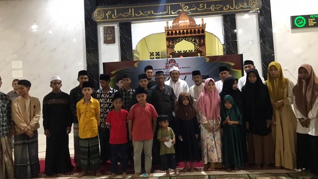 Peringatan Nuzulul Qur'an Masjid At-Taqwa Blang Meugit Diwarnai Santunan Anak Yatim dan  Tausyiah Ramadhan