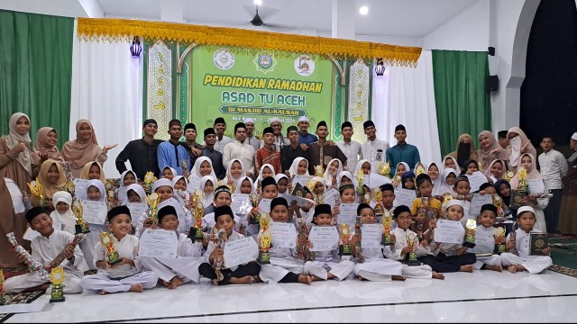 Berlangsung Sukses, Pendidikan Ramadhan Asad TU Aceh di Masjid Al Kautsar Resmi Ditutup