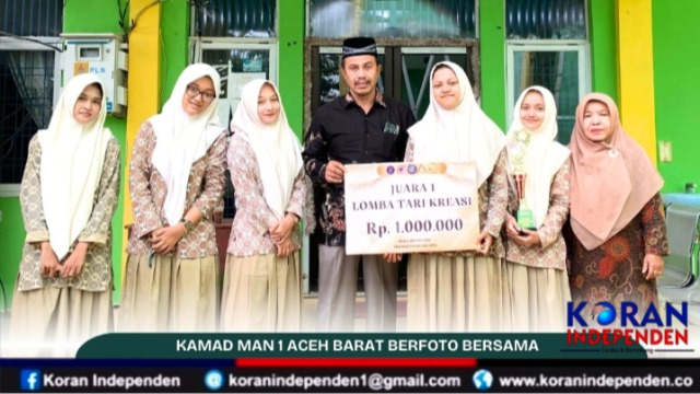 Sanggar Putroe Ceudah MAN 1 Aceh Barat Sabet Juara 1 Lomba Tari Kreasi di UTU