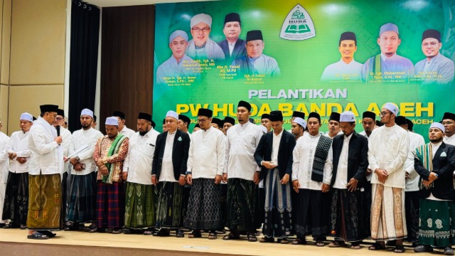 Menyatukan Umat Membangun Kota Kolaborasi Dr Tgk Muhammad Yasir SHI MA, Resmi Dilantik Pengurus PW HUDA Banda Aceh Periode 2025-2030