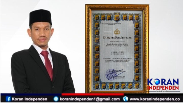 Bupati Aceh Barat Terima Penghargaan dari Polda Aceh atas Kontribusi Ciptakan Keamanan dan Kondusifitas Wilayah