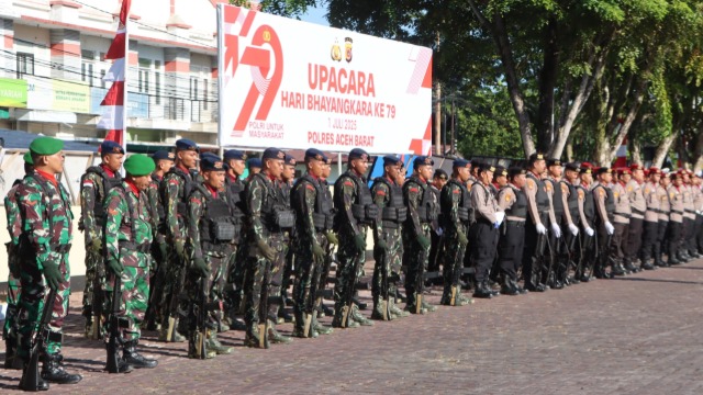 Peringati Hari Bhayangkara ke-79, Polres Aceh Barat Tegaskan Komitmen 