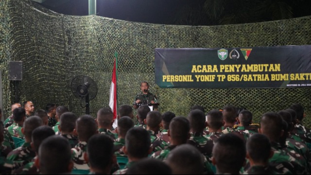 Danrem 012/TU Sambut 237 Prajurit Baru Yonif TP 856