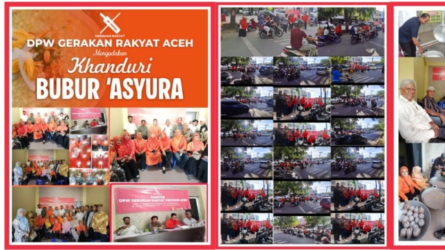 Menyambut Semangat Muharram: DPW Gerakan Rakyat Aceh Berbagi Bubur Kanji Asyura untuk Warga