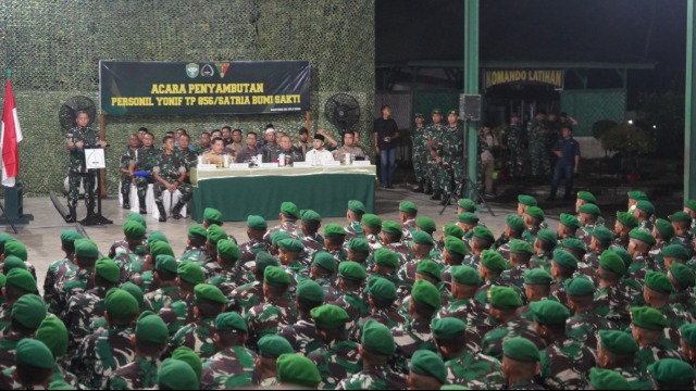 Danrem 012/TU dan Bupati Nagan Raya Sambut Kehadiran Yonif TP 856/Satria Bumi Sakti