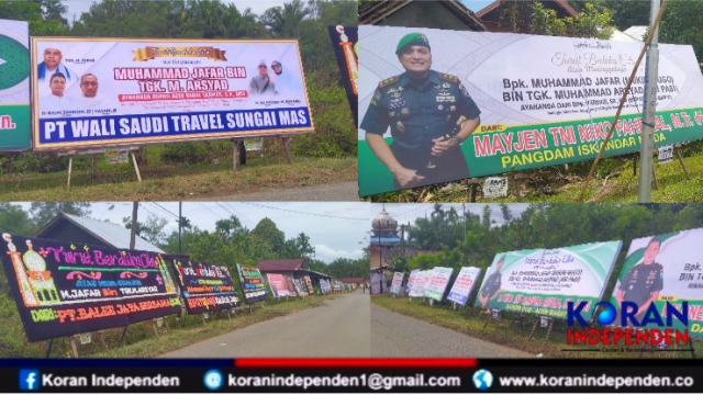 Ratusan Papan Bunga Ucapan Belasungkawa Penuhi Rumah Duka Ayahanda Bupati Aceh Barat