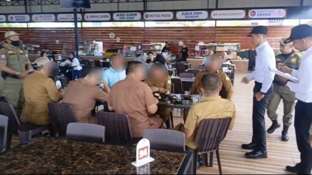 Ngopi Saat Jam Kerja, Sejumlah ASN di Aceh Barat Terjaring Razia Satpol PP-WH