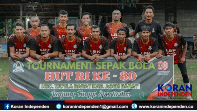Porlep FC Leubok Pasi Ara Tumbangkan Simpang Temarom 2-0 di Turnamen HUT RI ke-80 