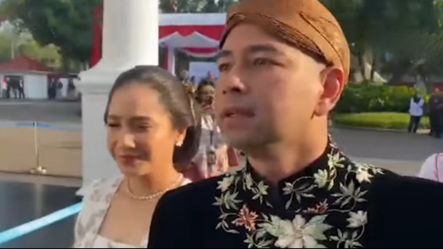 Raffi Ahmad Hadiri HUT ke-80 RI di Istana Negara, Kenang Pernikahan dengan Busana Adat Jawa