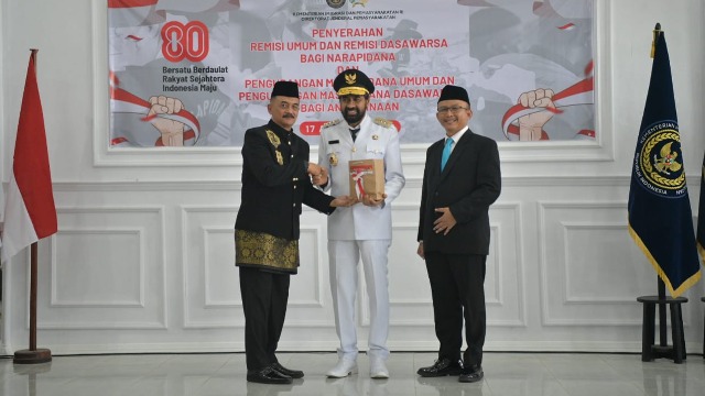 Remisi Umum dan Dasawarsa HUT RI KE-80, 5.480 Napi Aceh Terima Keringanan Hukuman Dan 37 Orang  Langsung Bebas