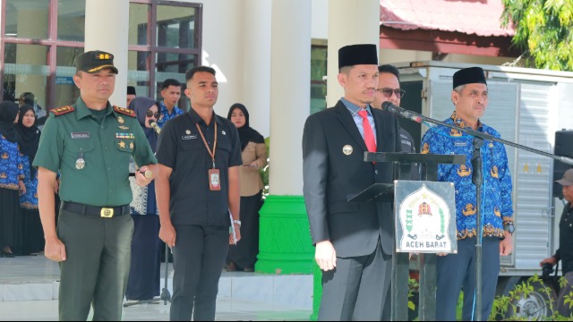 Bupati Aceh Barat Pimpin Apel Kebangsaan: ASN Diminta Jadi Garda Terdepan Jaga NKRI