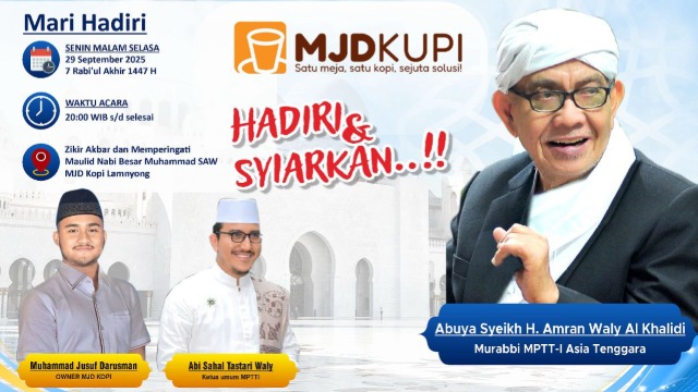 Ratusan Warga Padati MJD Kupi, Peringatan Maulid Nabi Berlangsung Meriah di Banda Aceh