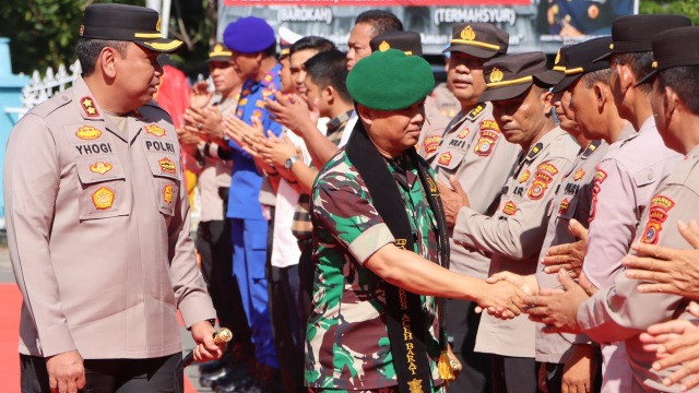 Kapolres Aceh Barat Sambut Hangat Dandim 0105/Abar, TNI-Polri Perkuat Sinergi