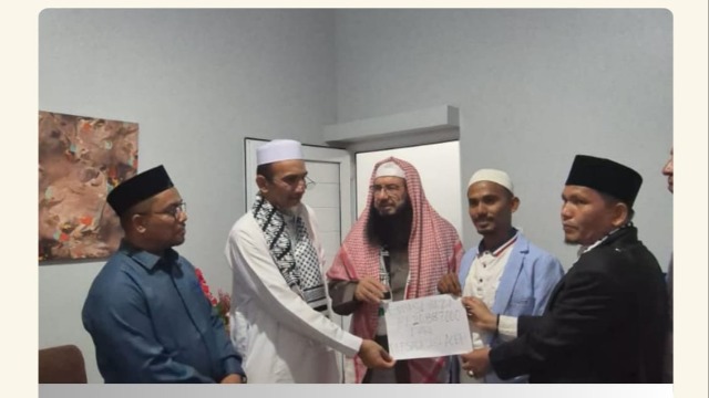 PERSADA 212 Aceh Serahkan Donasi Rp20 Juta Lebih untuk Palestina