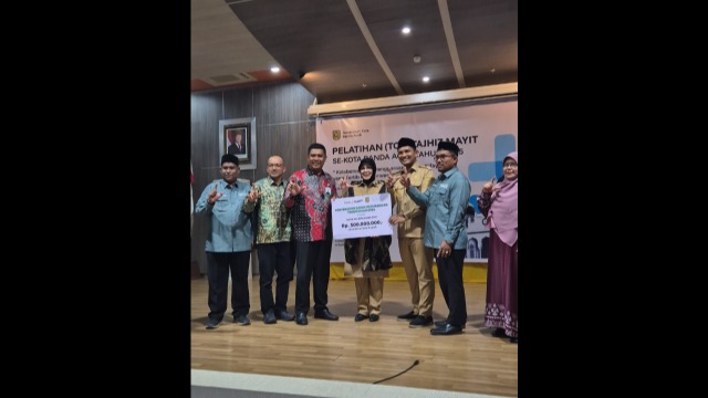 Baitul Mal Kota Banda Aceh Gelar Pelatihan Tajhiz Mayit dan Terima Penyerahan Zakat Bank Aceh Tahun 2025