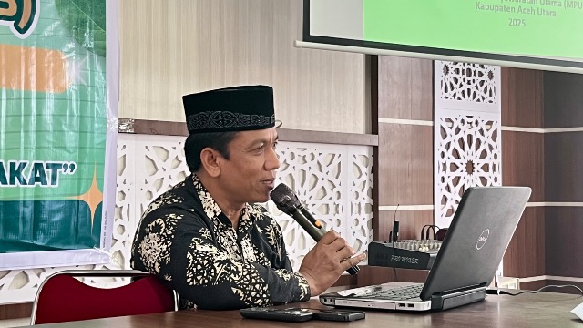 Abati H. Samsul Bahri Paparkan Moderasi Beragama dalam Perspektif Islam di KMB Aceh Utara