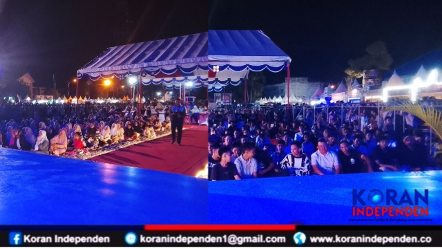 Suasana PKAB Aceh Barat Tertib, Penonton Laki-Laki dan Perempuan Terpisah Nikmati Hiburan Malam