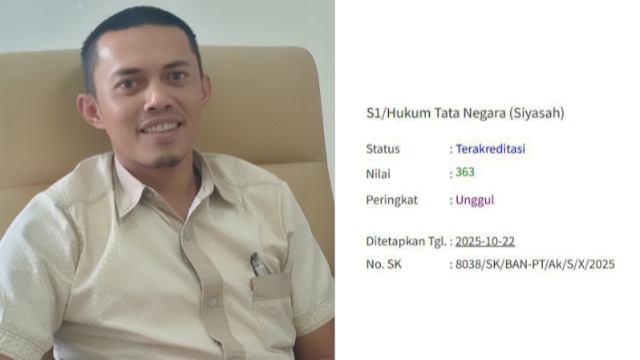 Prodi HTN (Siyasah) UIN Ar-Raniry Raih Akreditasi Unggul dari BAN-PT