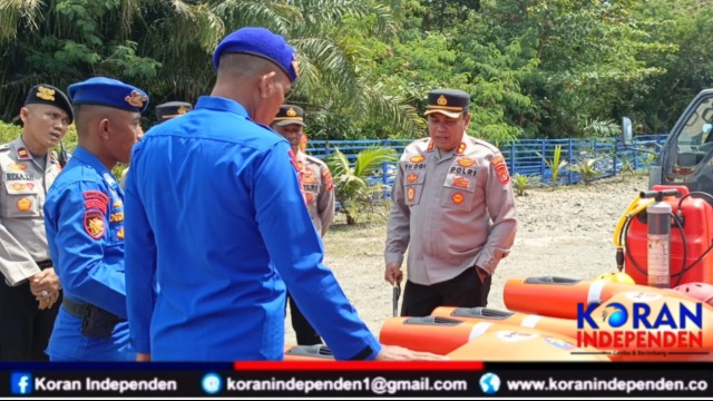 Kapolres Aceh Barat Cek Peralatan SAR, Tegaskan Pentingnya Kesiapsiagaan Personel