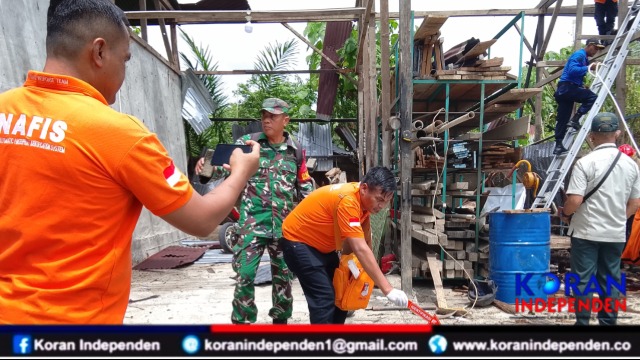 Polres Aceh Barat Olah TKP Ledakan Gudang Isi Ulang Gas Oksigen di Meulaboh, Dua Orang Tewas