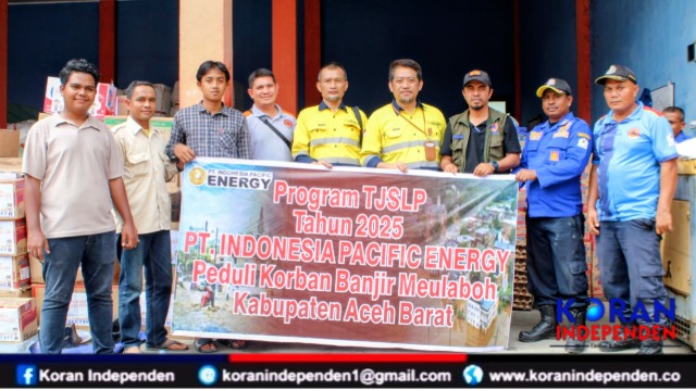 Wujud Kepedulian Sosial, PT IPE Bantu Korban Banjir Melalui BPBD Aceh Barat 
