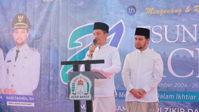Peringati 21 Tahun Tsunami Aceh, Bupati Aceh Barat: Bencana Mengajarkan Kita Arti Iman dan Kebersamaan