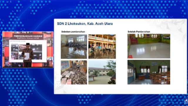 85 Persen Sekolah Terdampak Banjir di Sumatra Kembali Beroperasi