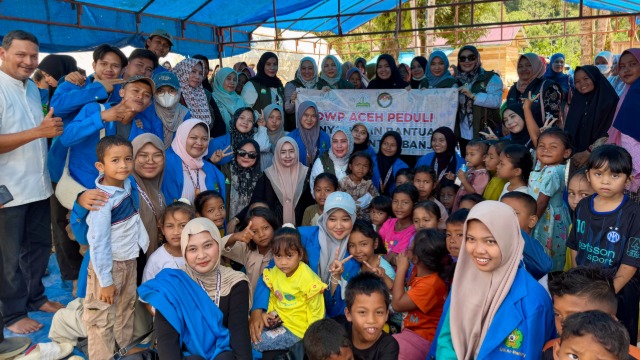 DWP Aceh Salurkan Bantuan Pemulihan Pascabencana dan Tinjau Sekolah Terdampak di Aceh Timur