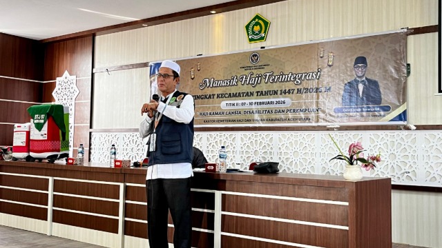 Kakankemenhaj Aceh Utara Buka Manasik Haji Terintegrasi Tingkat Kecamatan Titik II Lhoksukon