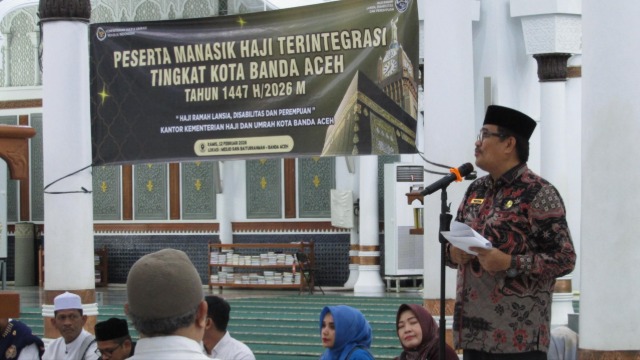 685 CJH Banda Aceh Ikuti Manasik Terintegrasi di Masjid Raya Baiturrahman, Usung Tema Haji Ramah Lansia dan Disabilitas