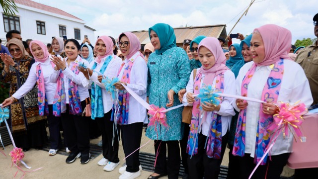 Kak Na Dampingi Seruni KMP Resmikan Kembali Beroperasinya SDN 1 Sungai Liput pasca Renovasi