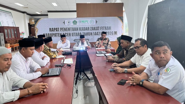 Kemenag Aceh Utara Hadiri Rapat Penetapan Zakat Fitrah 1447 H, Ini Kadar dan Ketentuannya