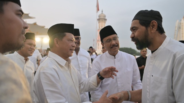 Mendagri, Mensos, Gubernur, Wagub serta Forkopimda Aceh Buka Puasa Bersama di Masjid Raya Baiturrahman