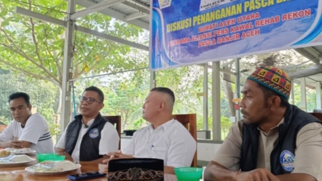 Diskusi Bersama Aliansi Pers Kawal Rehab Rekon: Bupati Aceh Utara Paparkan Capaian Pemulihan Pasca Banjir