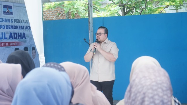 Demokrat Aceh Bagikan Daging Qurban untuk Masyarakat dan Panti Asuhan