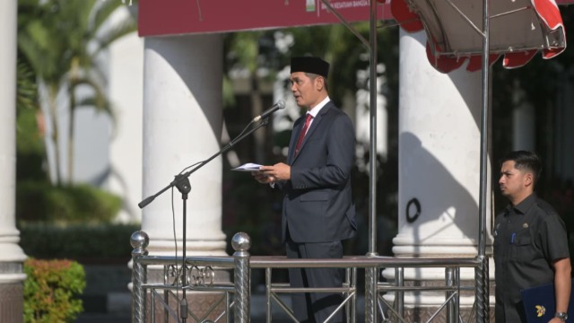 Sekda Aceh Pimpin Upacara Hari Lahir Pancasila, Tegaskan Pancasila Fondasi Perdamaian Dunia