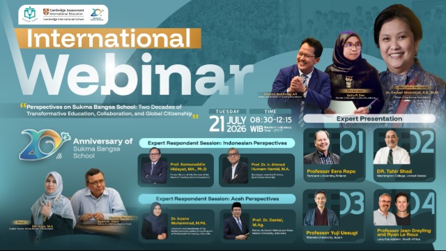 Webinar Internasional HUT ke-20 Sukma Bangsa: Merawat Kolaborasi Global, Meneguhkan Pendidikan Transformatif