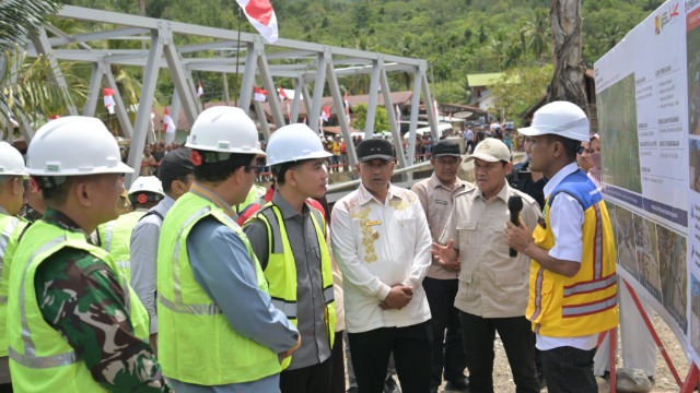 Didampingi Wagub Aceh, Wapres Tinjau Jembatan Lumut dan Jembatan Kendawi