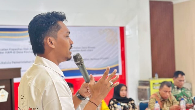 Menuju Desa Sadar HAM, Penggerak HAM Marzuki AR Perkuat Kapasitas Aparatur Desa Keutapang