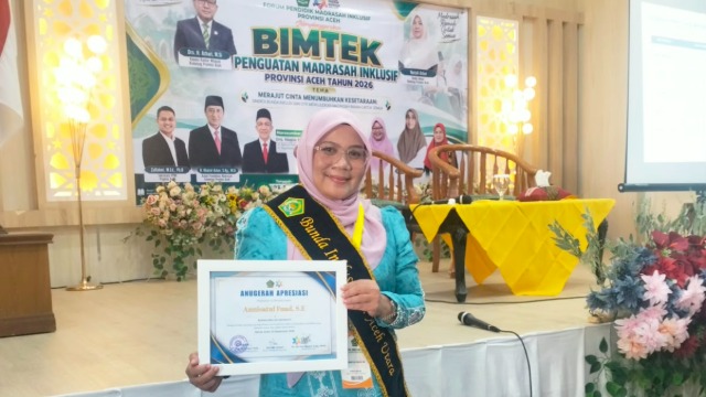 Ny. Annisatul Fuad Raih Anugerah Bunda Inklusi Dedikatif Provinsi Aceh 2026