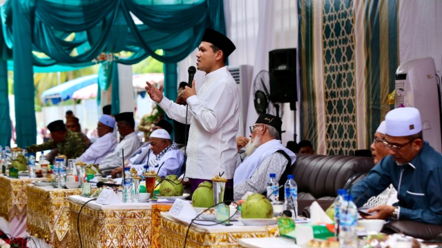Wagub Aceh Dek Fadh Hadiri Maulid Nabi dan Mudzakarah Ulama Aceh Ke-15 di Dayah Bustanul Huda