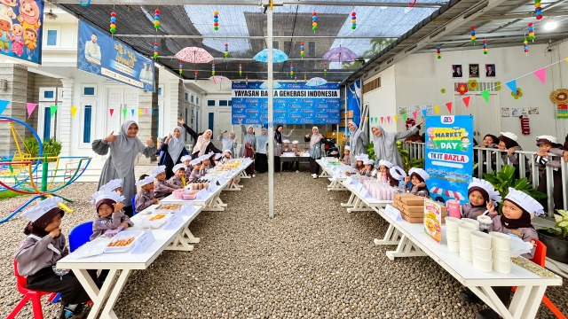 Meriah dan Edukatif! 111 Siswa TKS IT Bazla Ramaikan Market Day 2026