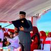 Kakankemenag Aceh Utara Diwakili Penyelenggara Zakat dan Wakaf Bacakan Doa pada Upacara HUT ke-81 RI